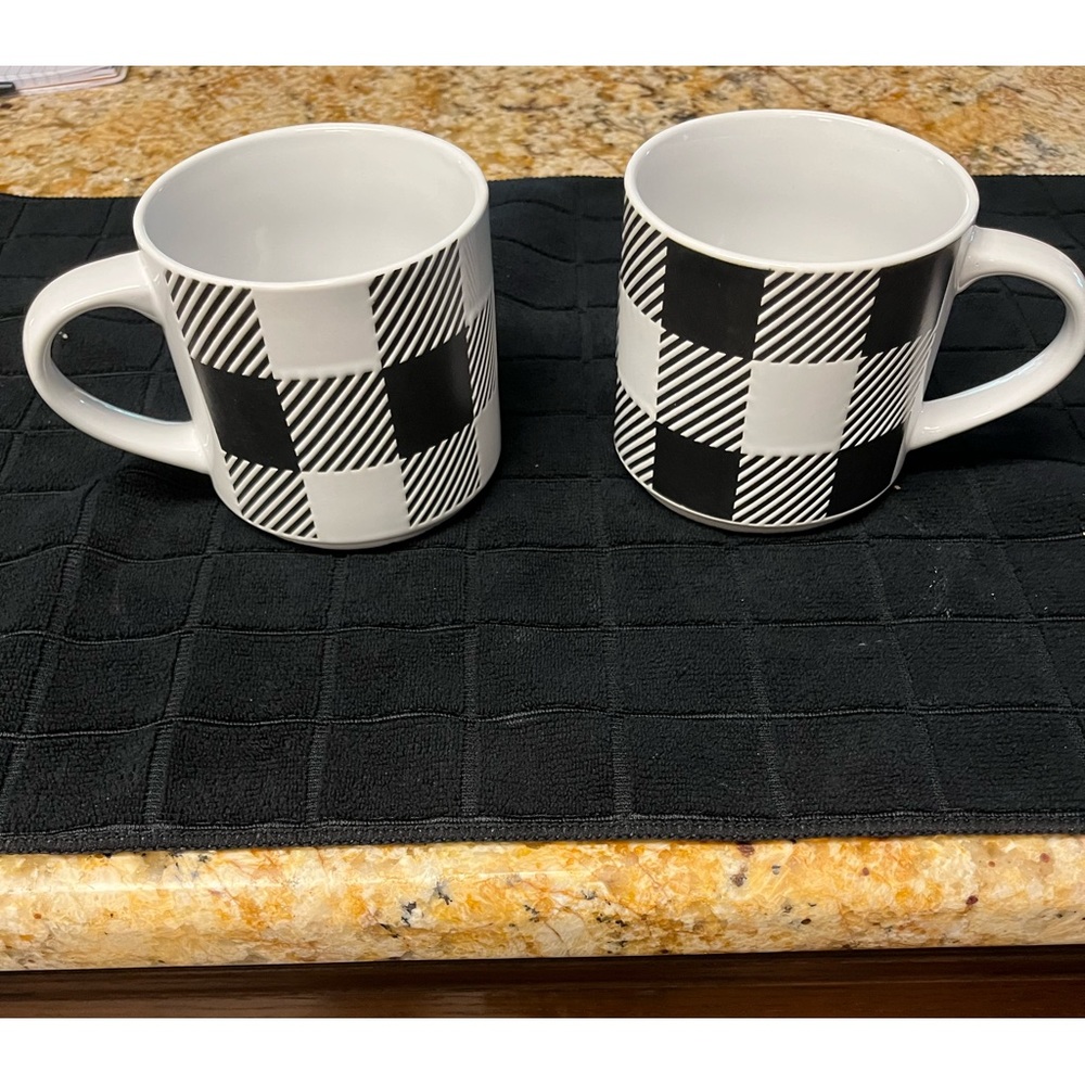 2 NWOT Coco & Kid Buffalo Print Coffee Cups or Soup Cups